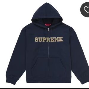 Supreme Collegiate Applique Zip Up Hooded Sweatshirt